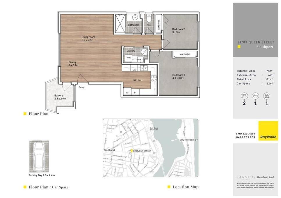 Big Modern & Locale Renovated 2-bedroom Apartment Gold Coast